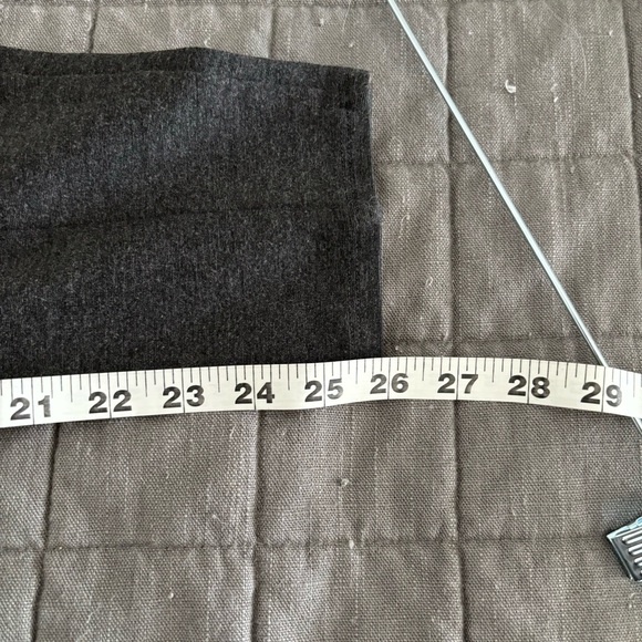 Lane Bryant Charcoal Grey Leggings with Black Elastic Waist Detail - Picture 5 of 6